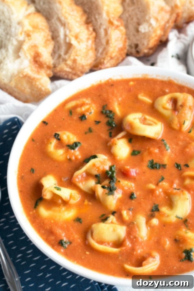 Curry Tomato Tortellini Soup