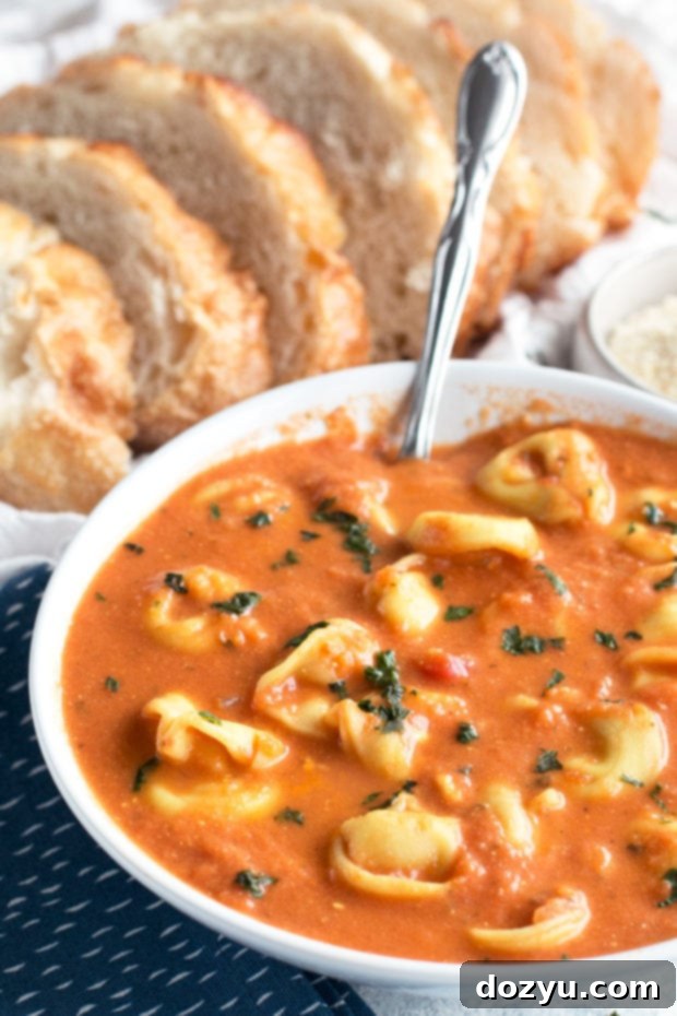 Curry Tomato Tortellini Soup
