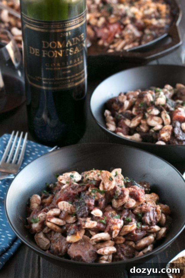 Rich Masala Sausage Cassoulet, a French-Indian fusion dish