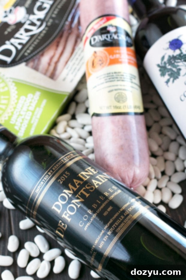 Rustic Masala Sausage Cassoulet with fresh herbs