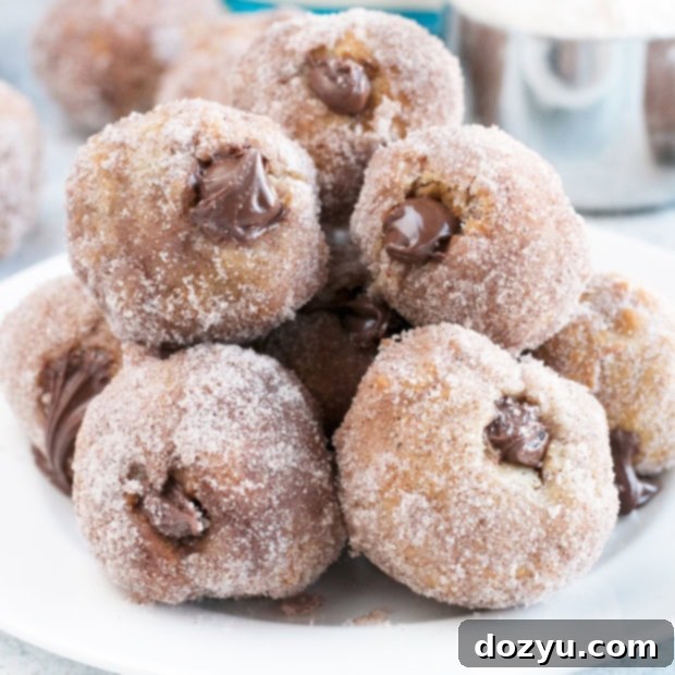 Nutella Filled Donut Holes recipe image