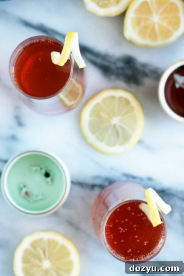 Sparkling Elderflower Sake Cocktail