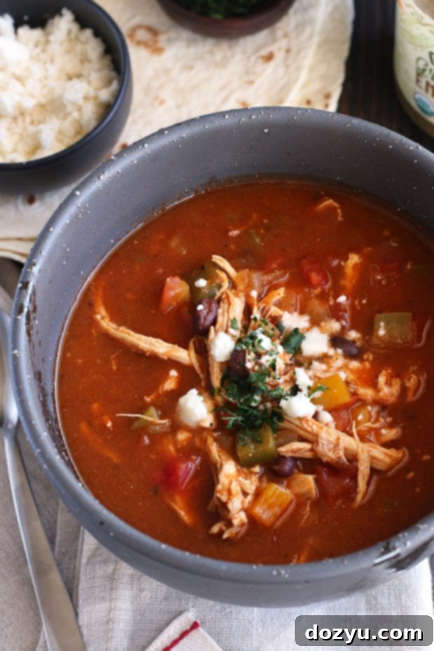 Red and Green Enchilada Soup for a delicious dinner