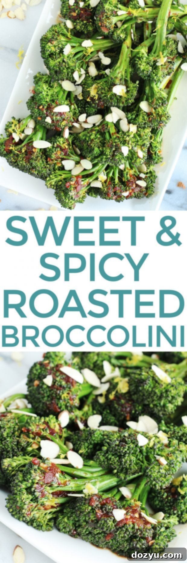 Spicy-Sweet Roasted Broccolini