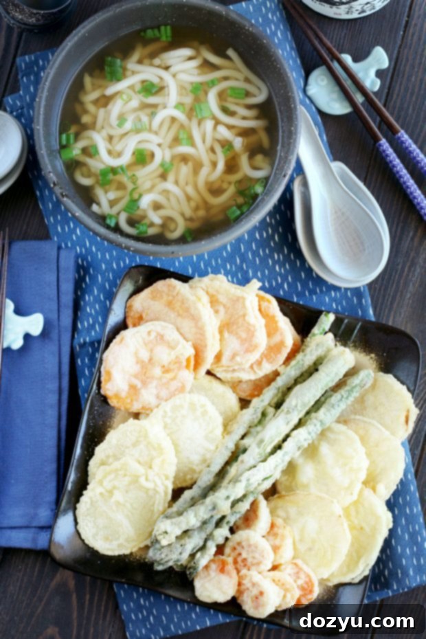 Vegetable Tempura Udon Soup