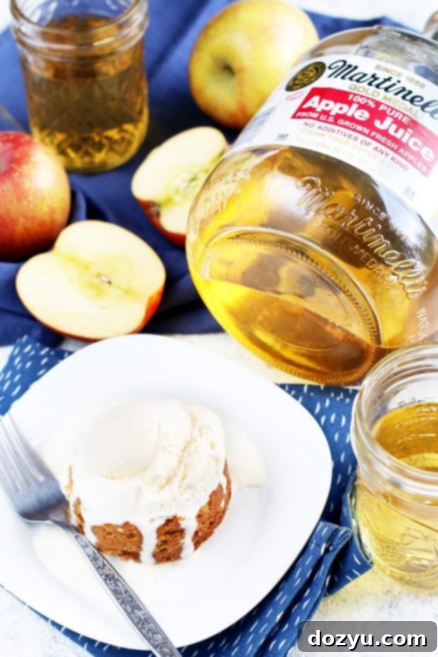 Caramel Apple Molten Cakes