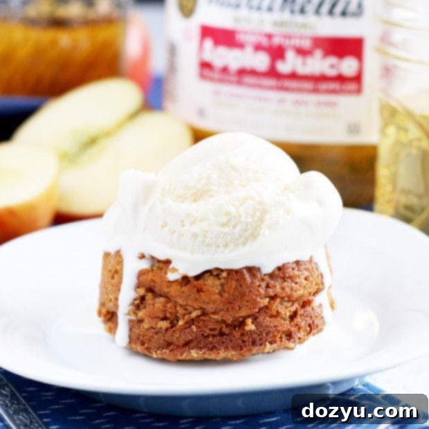 Caramel Apple Molten Cakes