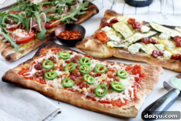 Last Minute Grilled Pizza Bar Party