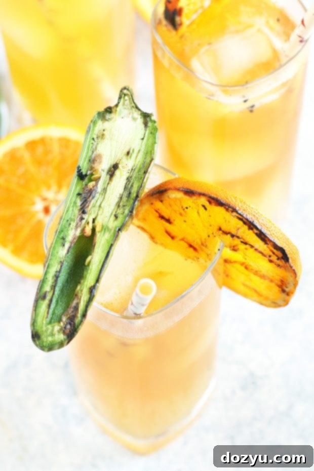 Ember & Zest Shandy 3 Grilled Jalapeno Orange Shandy