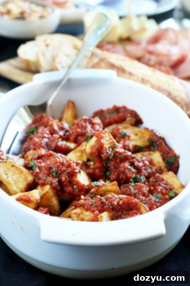Crispy Patatas Bravas with Spicy Sauce
