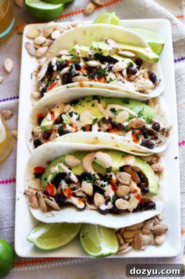 Autumn Spiced Chicken Tacos 4 Ingredients for pumpkin spice chicken tacos laid out