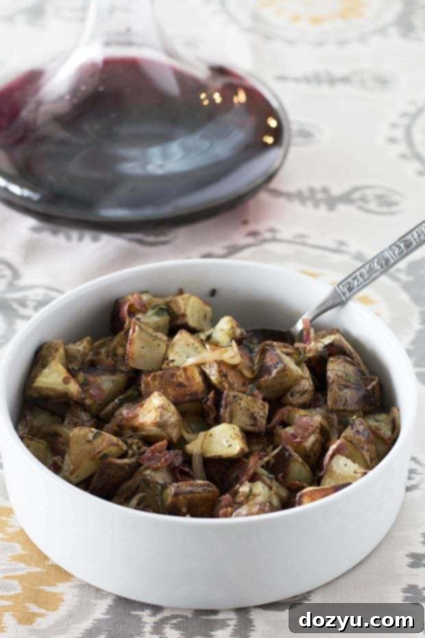 Delicious Roasted Potatoes with Pancetta and Fresh Herbs