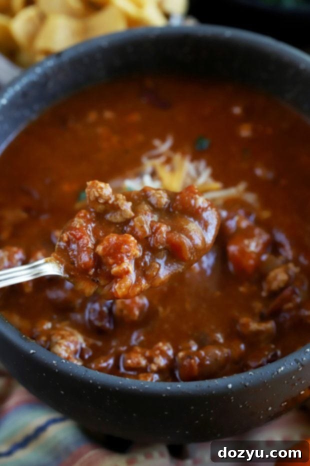 Slow Cooker Pumpkin Turkey Chili