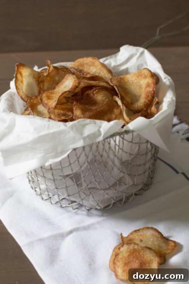 Homemade Brined Potato Chips with a Spicy Seasoning