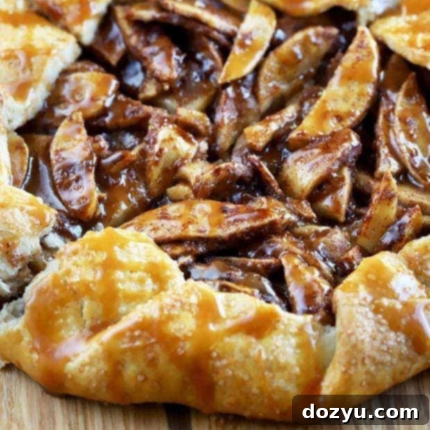 Bourbon Caramel Apple Galette