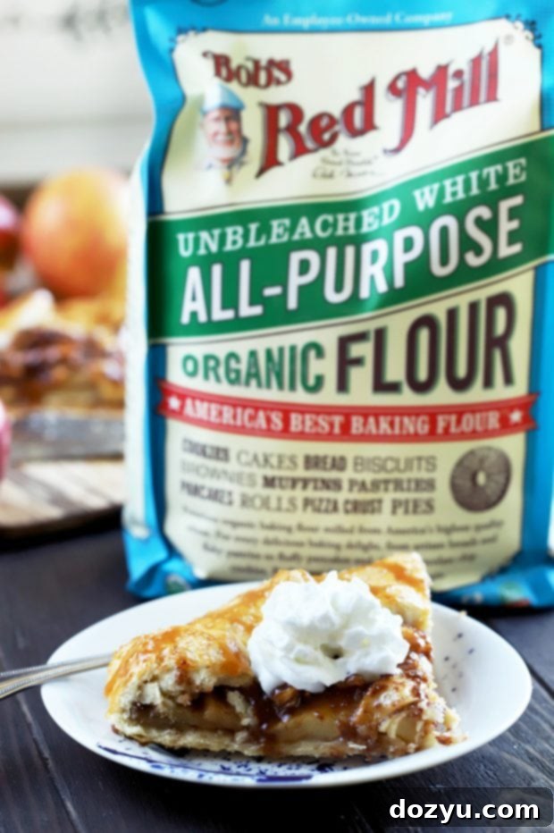 Rustic Bourbon Caramel Apple Galette 3 Bourbon Caramel Apple Galette