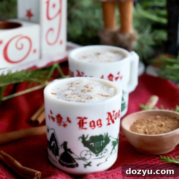 The Best Homemade Eggnog square image