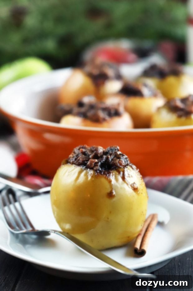 Delicious Stuffed Baked Apples with Dates & Granola, perfect for a cozy dessert