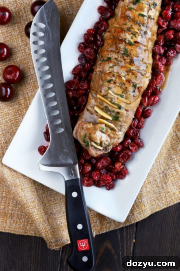 The Wüsthof 8-inch Artisan Butcher Knife in action