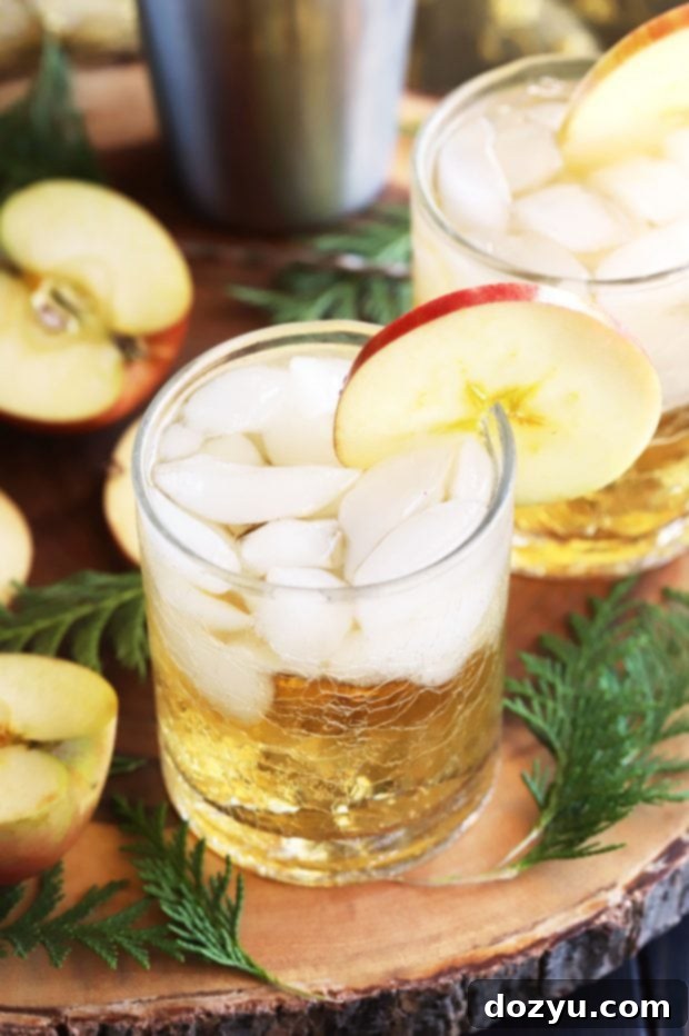 Smoky Mezcal Cider Cocktail