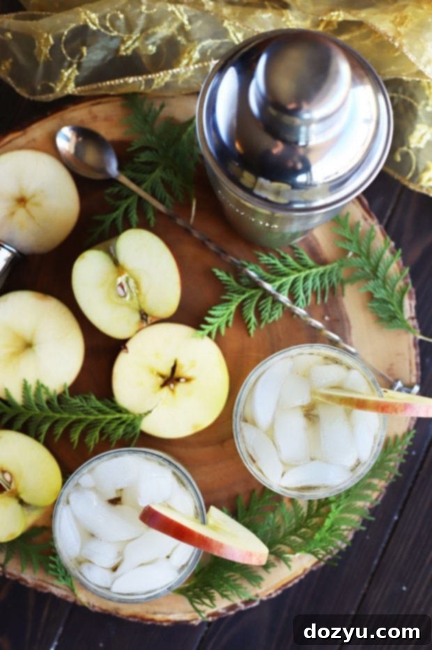 Smoky Mezcal Cider Cocktail