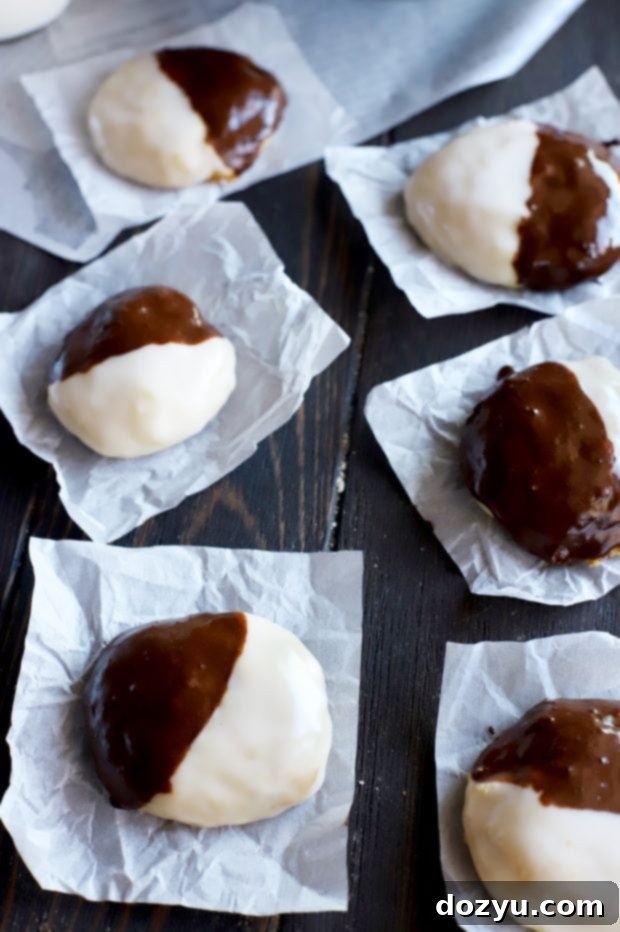 The Best Black and White Cookies - ready to serve