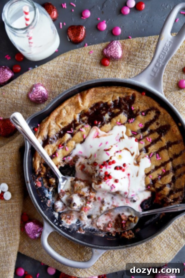 Cozy Pizookie Skillet For Two 9 Pizookie Skillet for Two with a festive sprinkle assortment