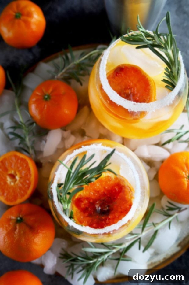 Pin this Clementine Mezcal Margarita recipe graphic