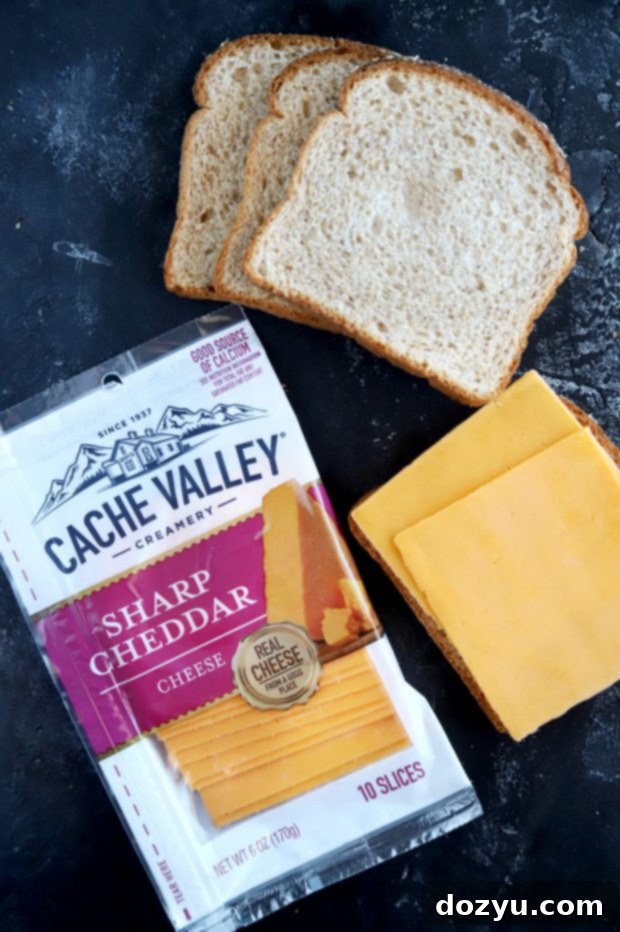 Cache Valley Sharp Cheddar cheese slices
