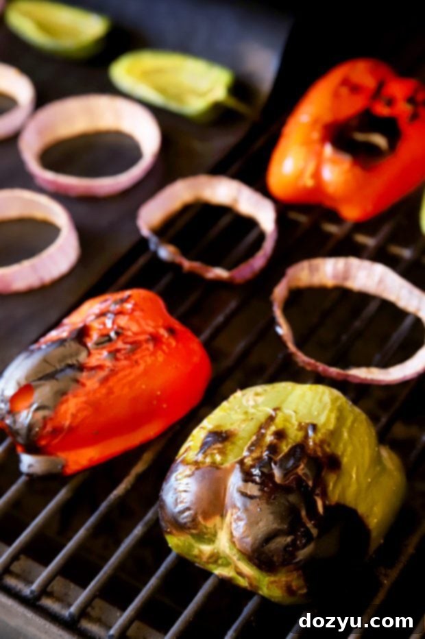 Grilling vegetables in the summertime