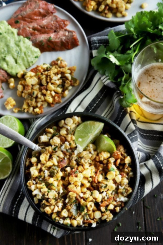 Party with corn salad