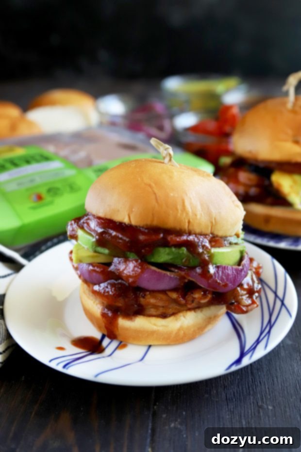 BBQ chicken sandwich
