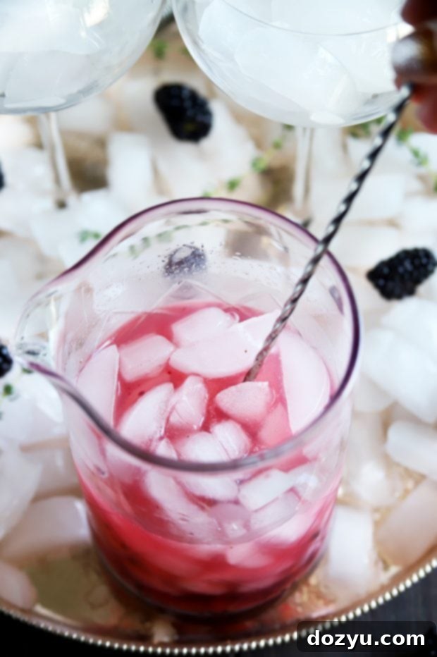 Making a fruity gin and tonic cocktail, showing the process