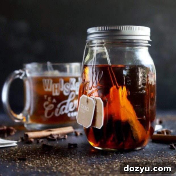 Thumbnail of a jar of chai-infused bourbon, ready for use in cocktails