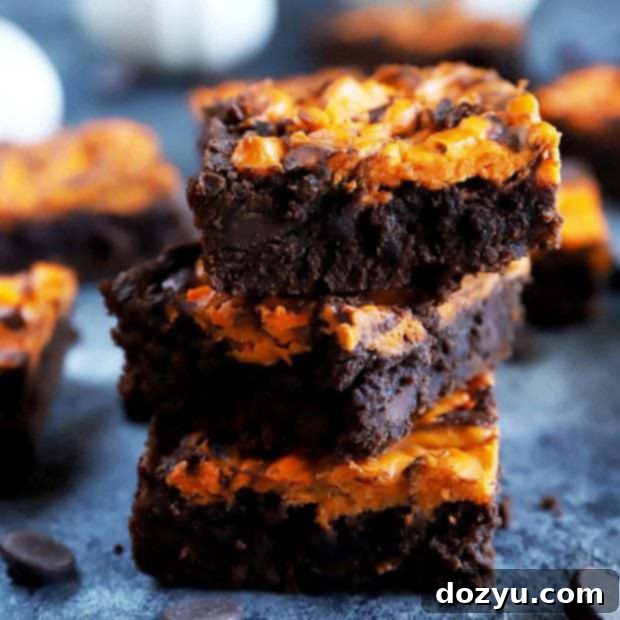 Halloween cheesecake brownies thumbnail image
