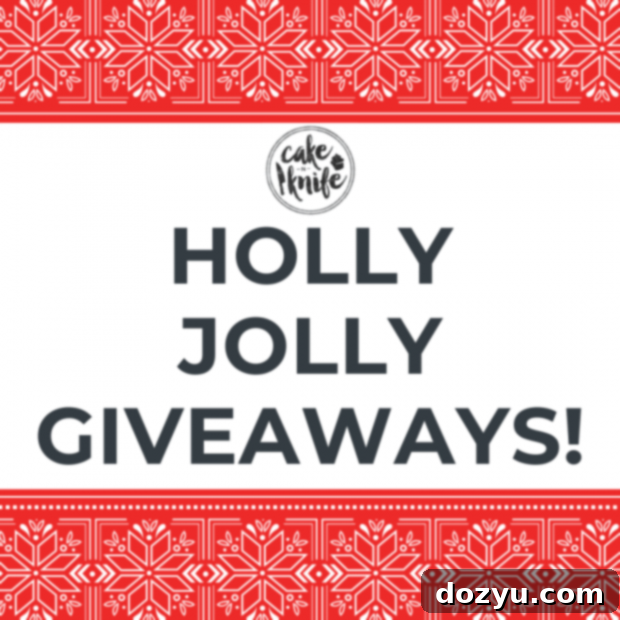 Holly Jolly Giveaways Graphic for a festive contest