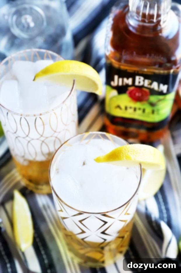 Sparkling Jim Beam Apple Soda 2 Jim Beam Apple and Soda cocktails photo