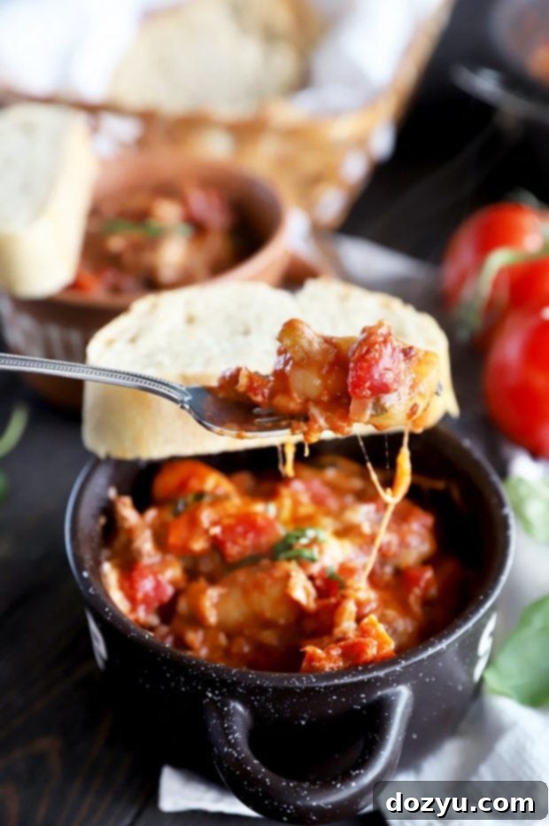 Cheesy gnocchi in a bowl photo