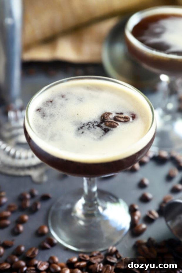 The Velvet Jolt 6 Picture of a martini made with espresso