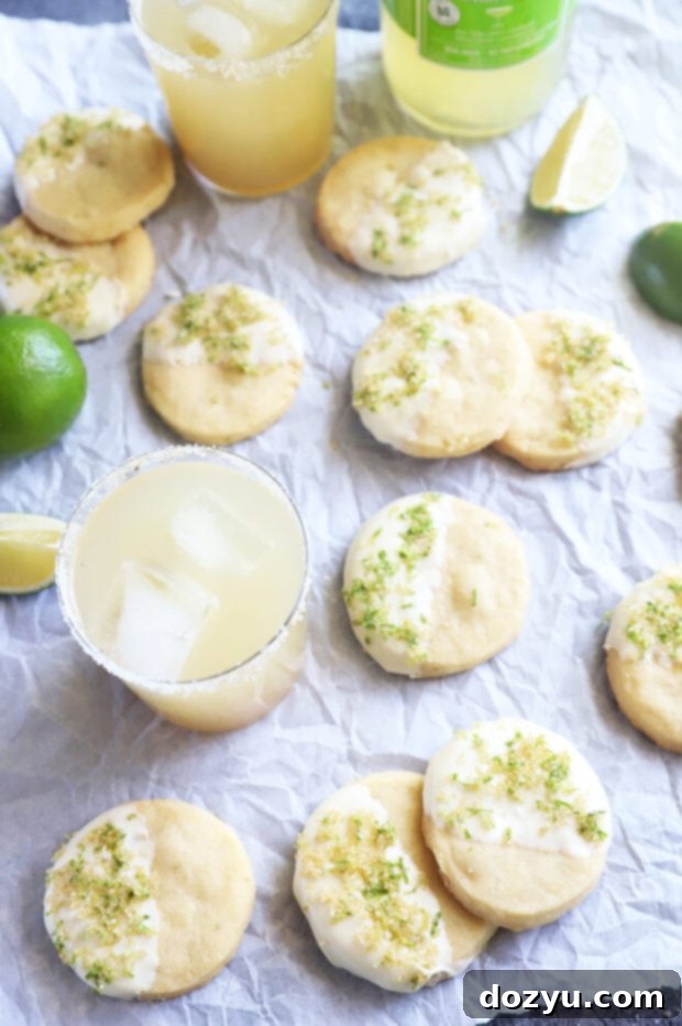 Overhead photo of shortbread cookies