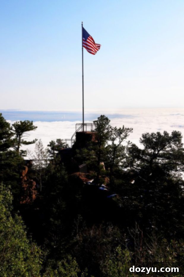 Flagpole at Cloud Camp in Colorado Springs image