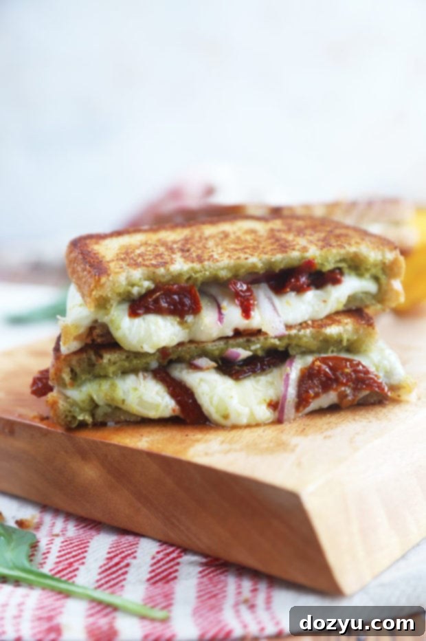 Adult friendly pesto grilled cheese image
