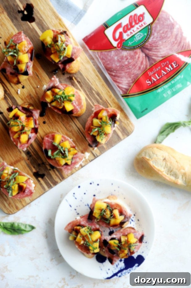 Crostini on plate with platter image