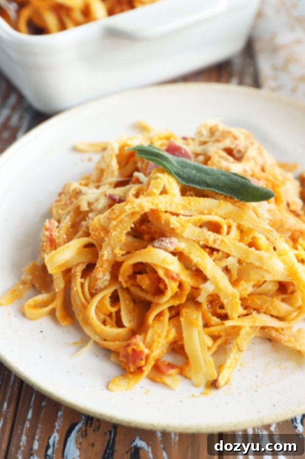 Side photo butternut squash pasta