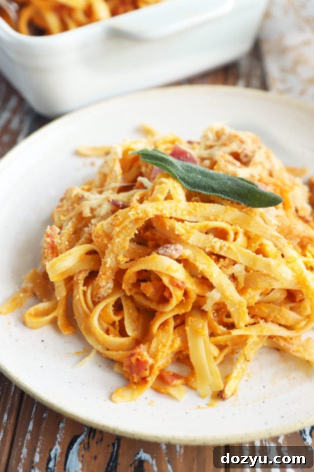 Side photo butternut squash pasta