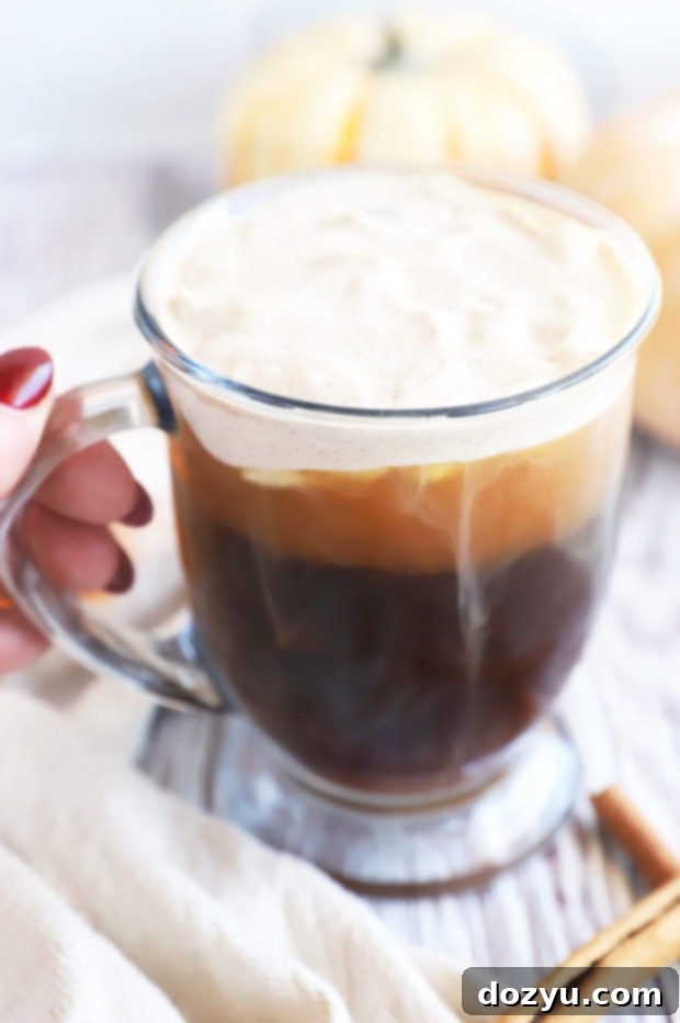 Side photo of maple sweet cream cold brew