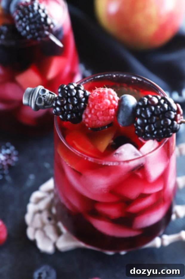 Bloody sangria in a glass image