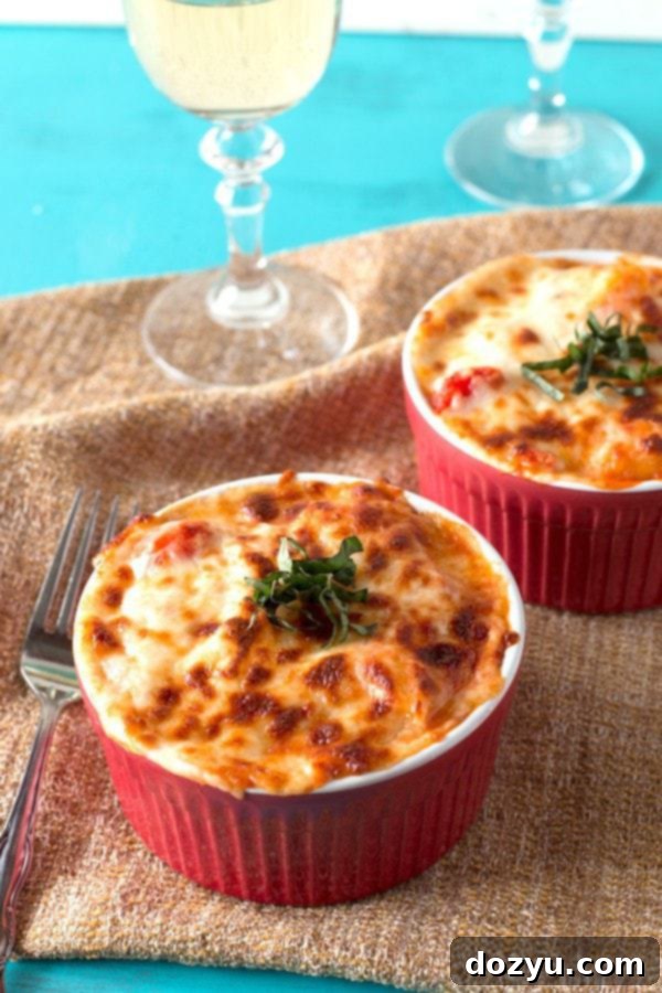 Baked Three Cheese & Tomato Ricotta Gnocchi | cakenknife.com