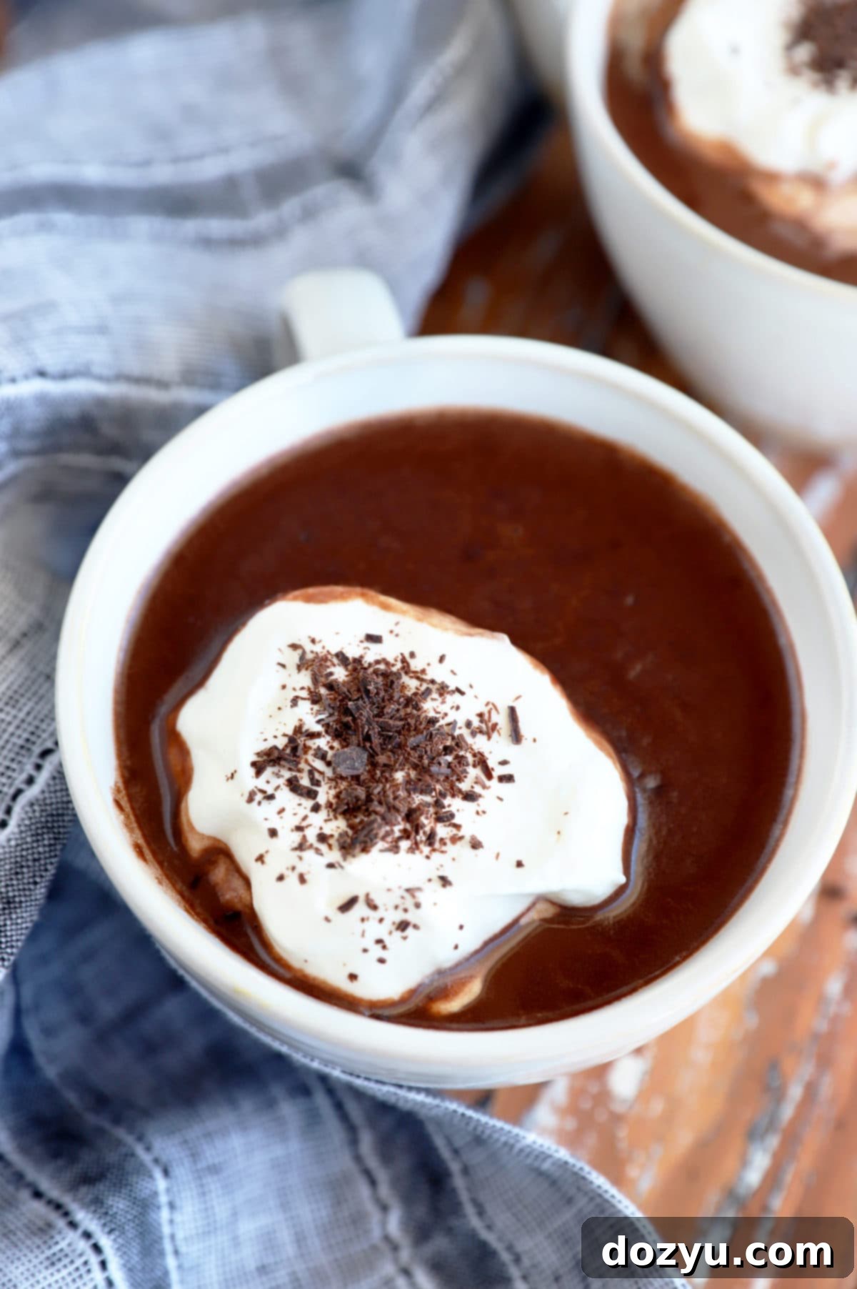 Hot chocolate mugs photo