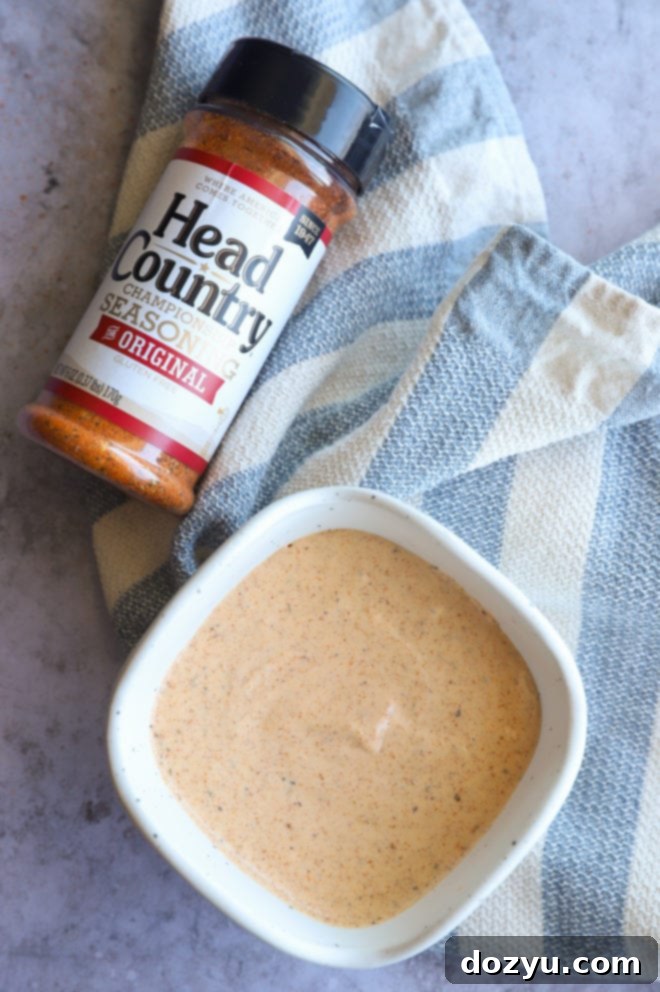 Sticky Honey BBQ Grilled Wings 7 Overhead image of dipping sauce for wings